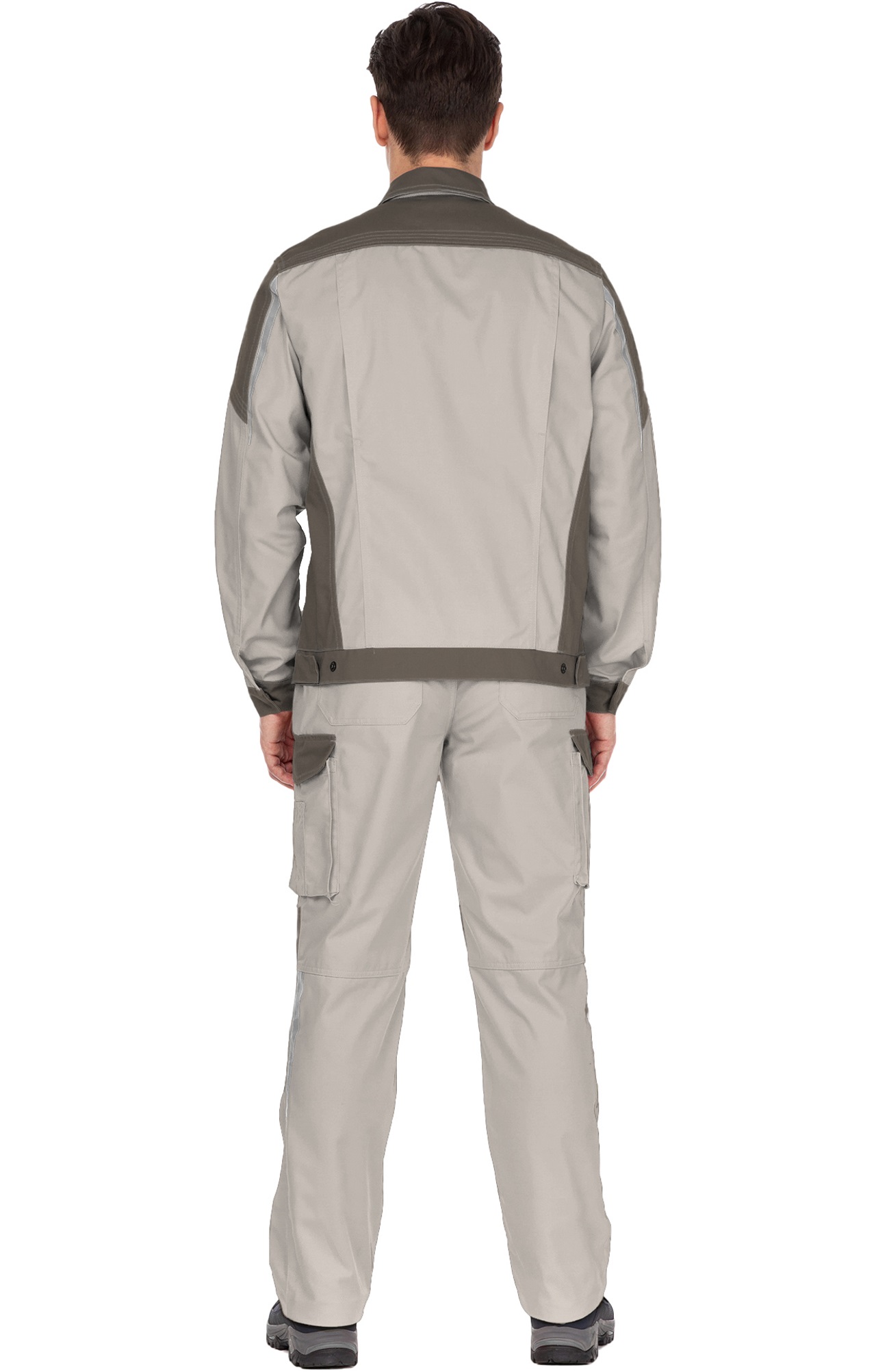 4973739 Костюм  NEW цвет серый песок с серым хаки STATUS  Летняя спецодежда  размер 48-50/182-188  - Вид №8