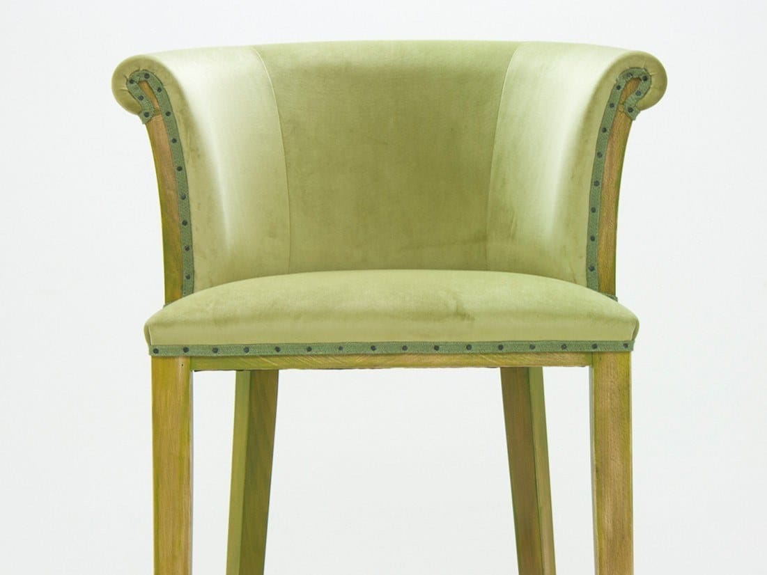 Высокий стул из коровьей кожи с подставкой для ног со спинкой CREARTE COLLECTIONS Casino Essence ARCH-00009134 - Вид №3