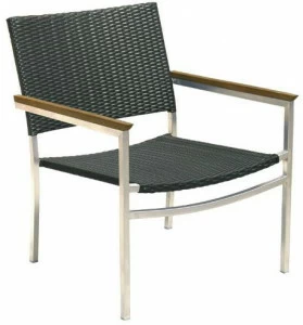 Il Giardino di Legno Штабелируемое садовое кресло из полиэтилена с подлокотниками Berbeda 5302