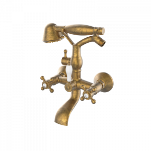 209199 PREMIUM Старый латунный 1866 Eco Сохранить моноблочный ванна-душ Старая Латунь GRB MIXERS