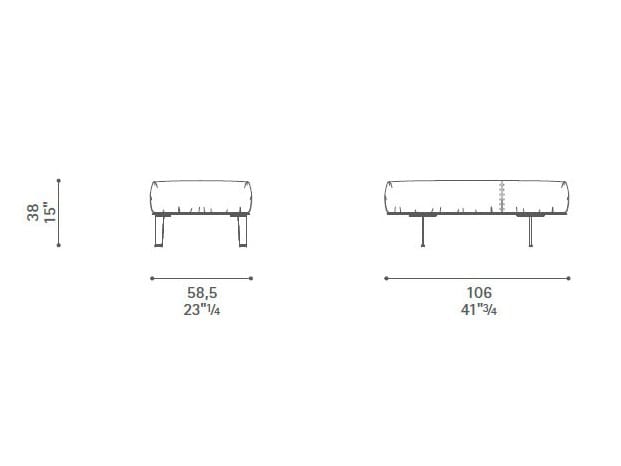 Кожаная подставка для ног Poltrona Frau коллекция-диваны и кресла ARCH-00139002 - Вид №3