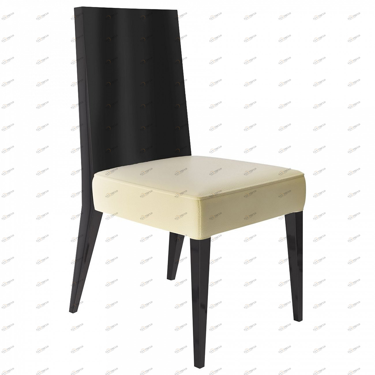 Стул черный, Белый PUSHA PUSHA 060790 Черный 