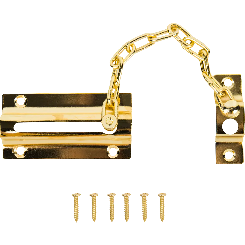 Цепочки дверные 60x110 мм, цвет золото LAMPLANDIA STLM-2015912 - Вид №1