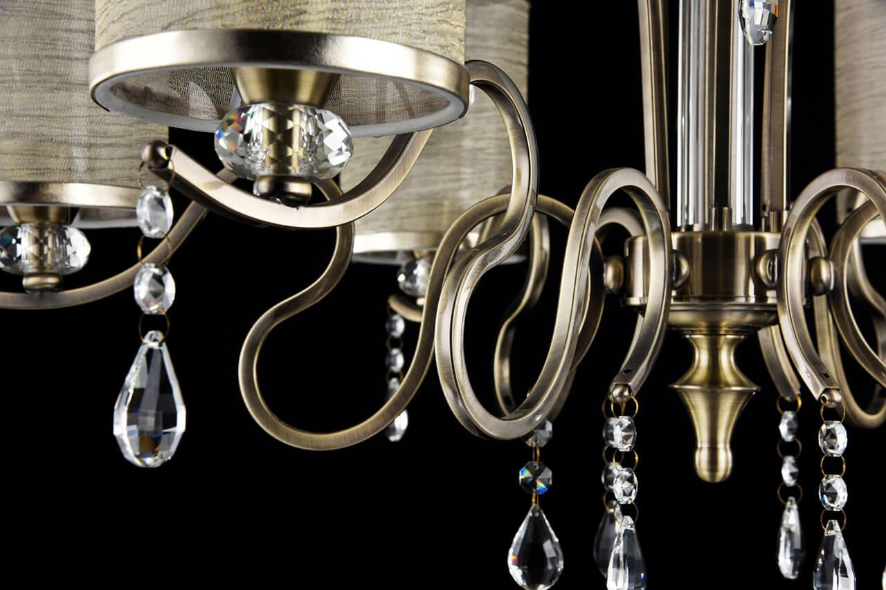 Подвесная люстра Freya Faust FR2300-PL-08-BZ FREYA ДИЗАЙНЕРСКИЕ, FAUST 186119 Бежевый  - Вид №2