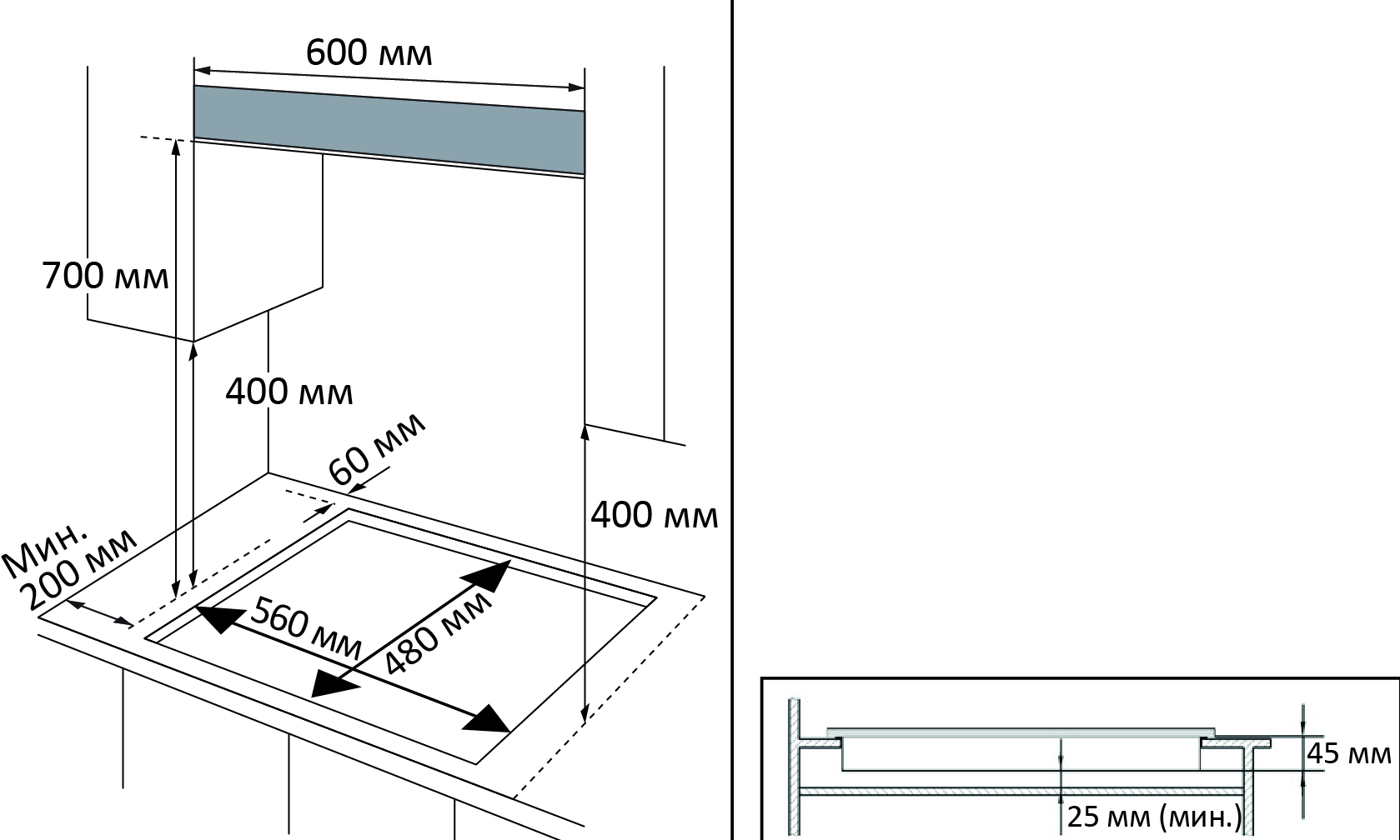 1609581 Газовая варочная поверхность DEXP 11M4GT STDN-0151876 - Вид №6