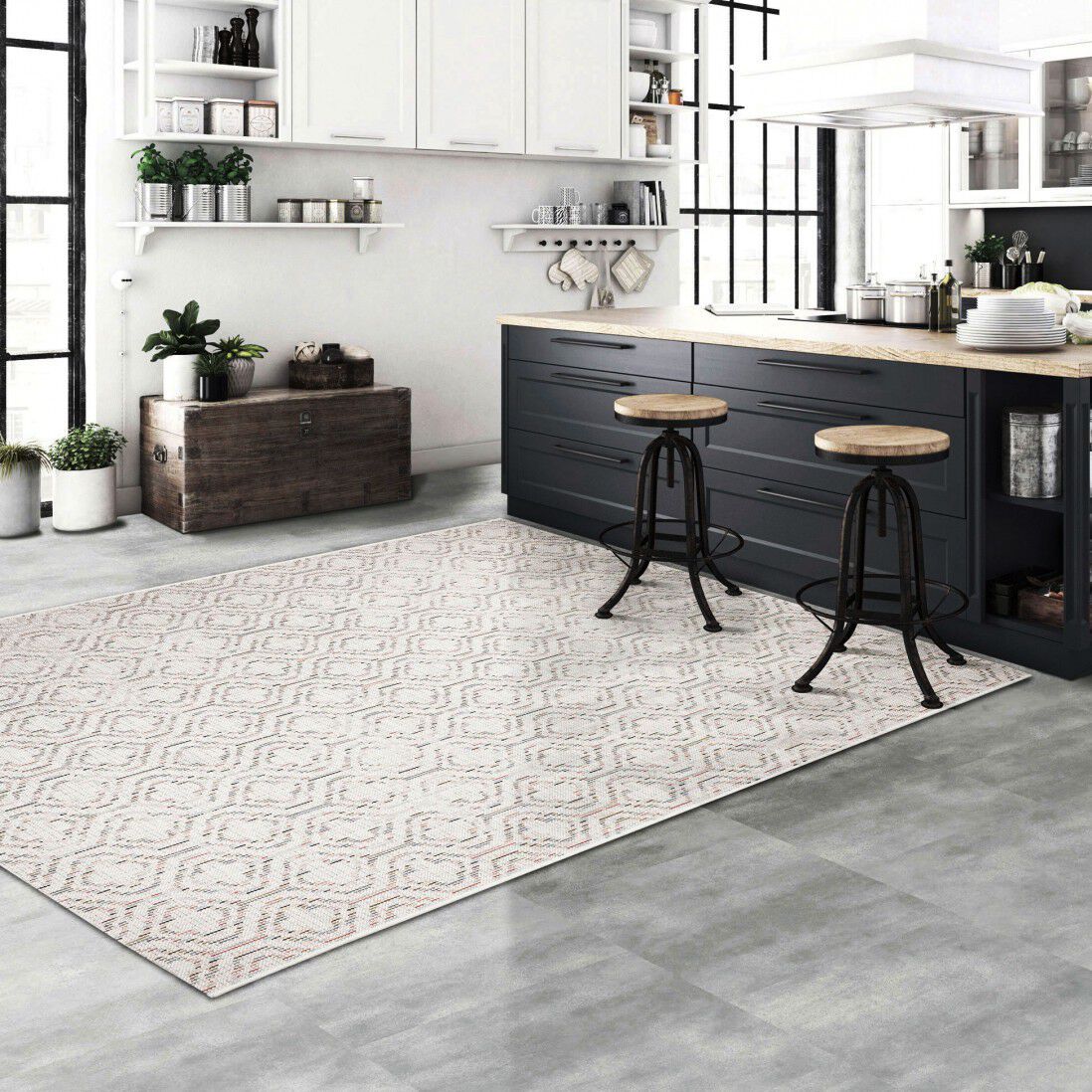 Прямоугольный напольный ковер с рисунком Ademi Outdoor ARCH-00000137 - Вид №1