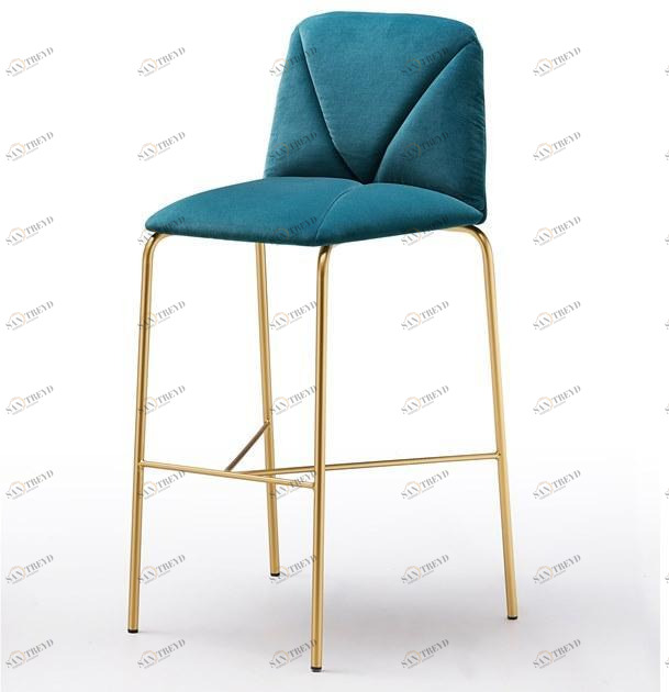 Ronda Design Табурет высокий, обитый тканью, со спинкой Mantra Se15