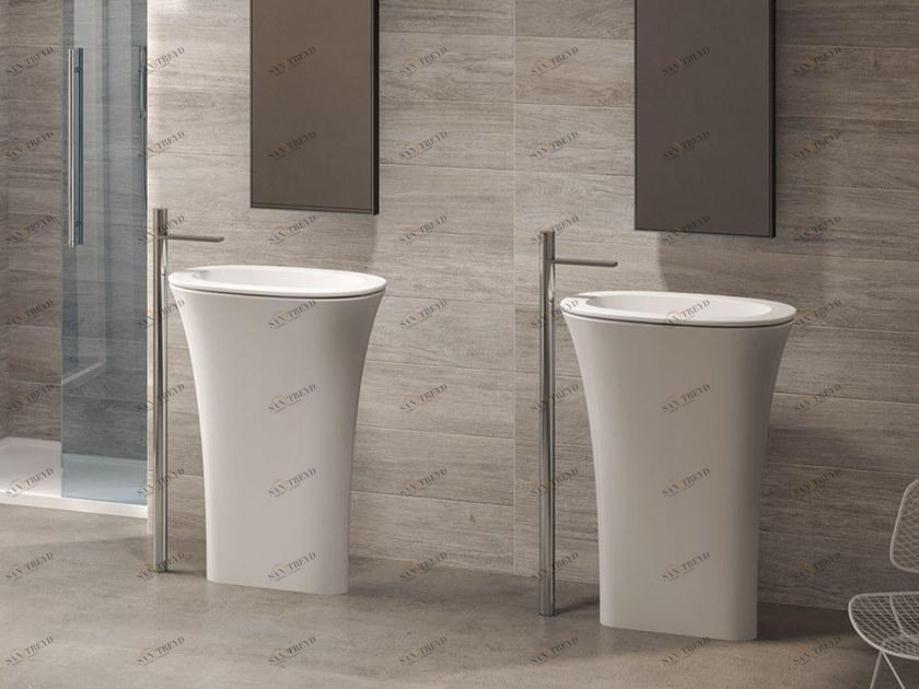 Накладная раковина на столешницу  овальная Ceramica Cielo Karim sun-id-1411147