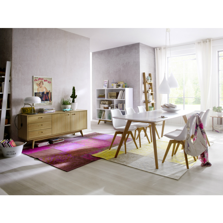 Стол обеденный Tenzo Bess, 75х185х95 см, дуб, белый 2180001 - Вид №2