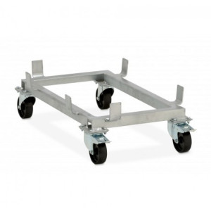 8014 СЕМО Подставка для контейнера CEMO GRP на колесах оцинкованная стальная рама 2200 л. Вес 48 кг