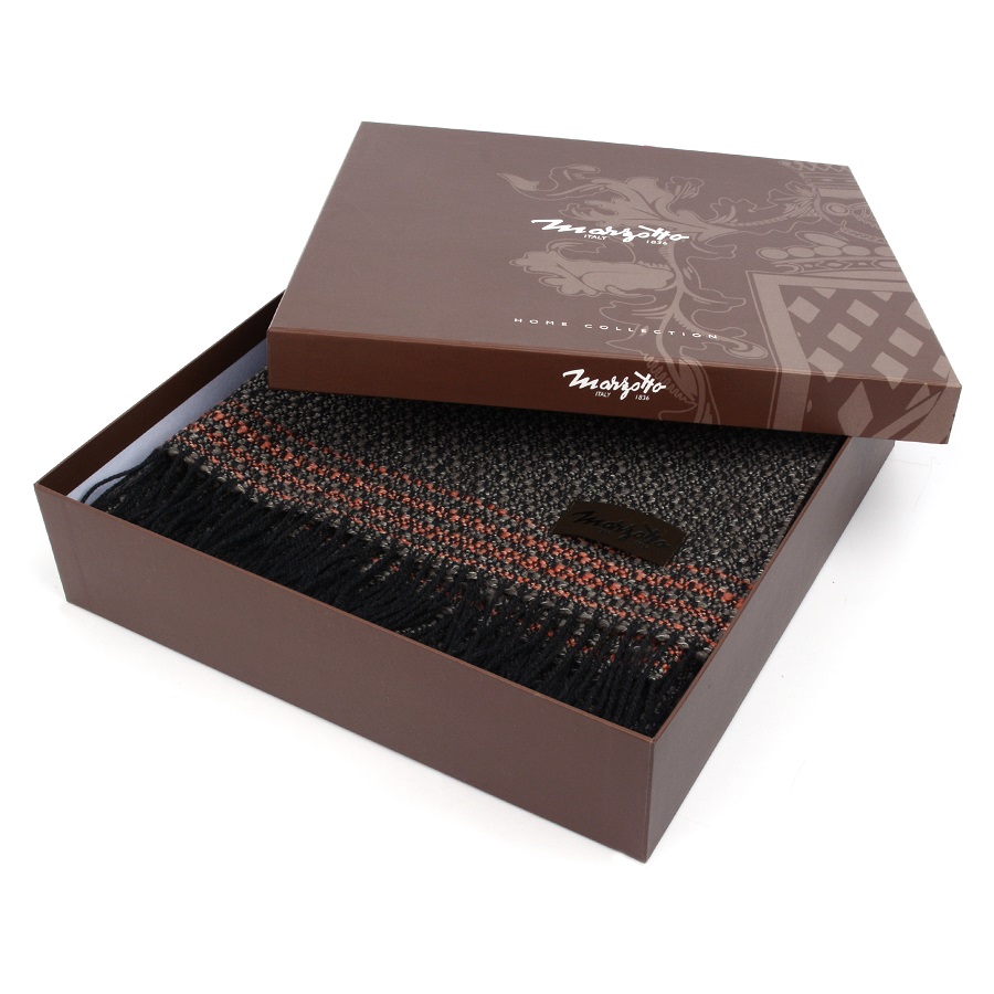 Плед Texture, 130х180 см, коричневый MARZOTTO TEXTURE1200 - Вид №3