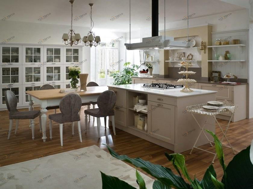 Callesella Arredamenti Модульная деревянная кухня с островом Kitchen sweet kitchen sun-id-1434367