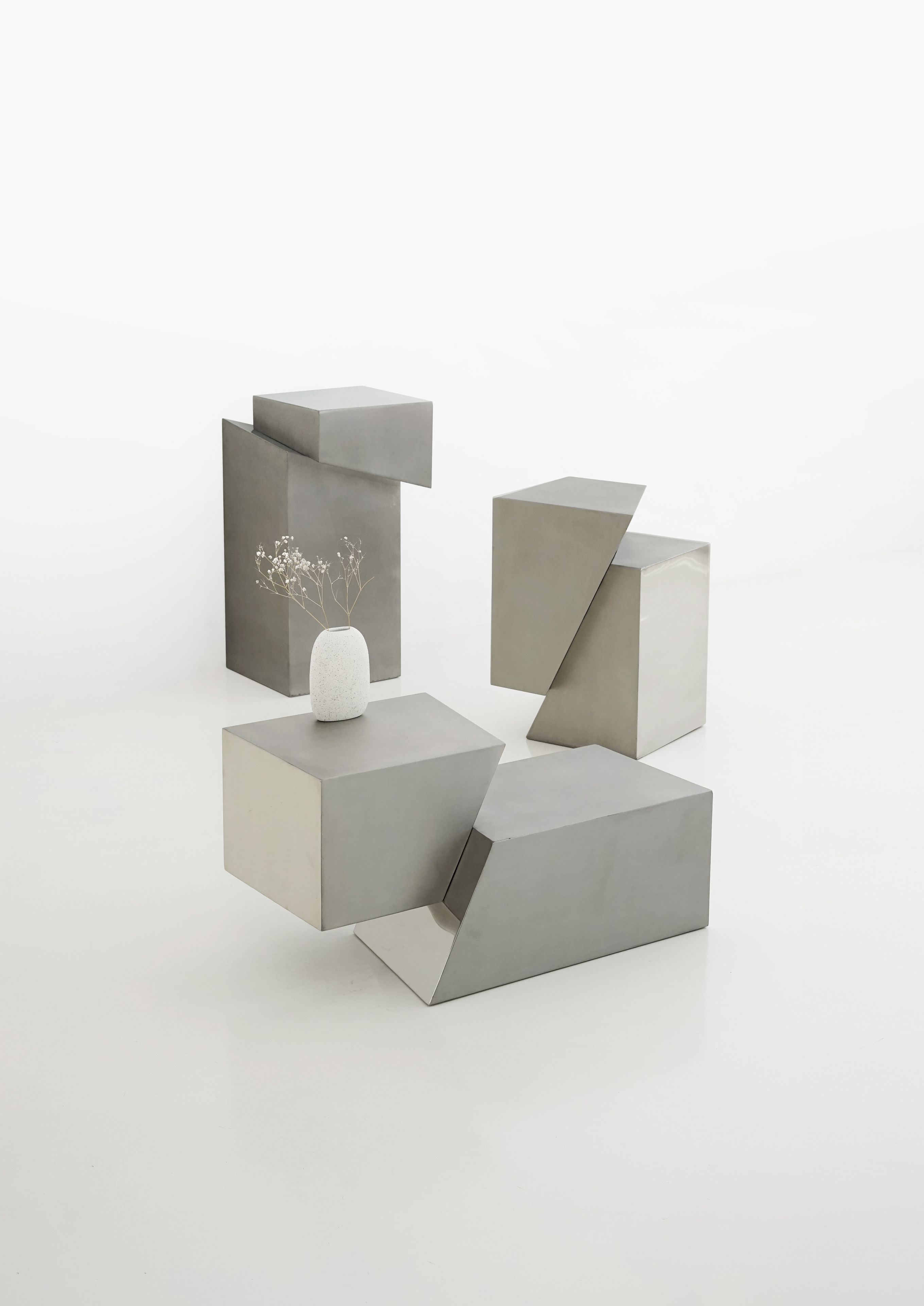 Низкий журнальный столик из нержавеющей стали Movimento Gallery SLICE ARCH-00034594 - Вид №4