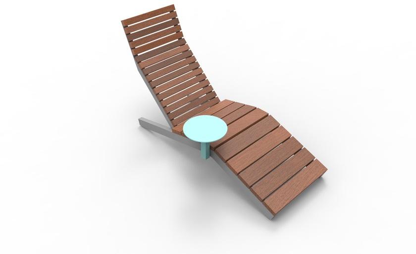 mmcité1 Садовая кушетка из стали и дерева sun-id-1473235 - Вид №4