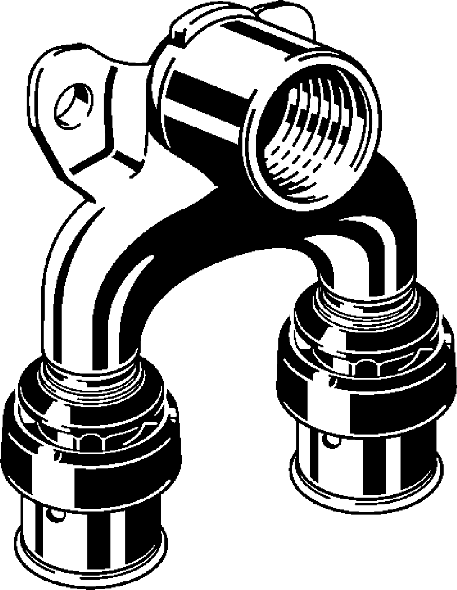 Viega Проходная водорозетка Viega Smartpress 6725.7 (730437) 730 437 - Вид №1