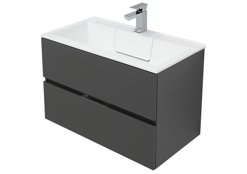 Мебель для ванной Aquanet Алвита 80 серый антрацит 00241387 - Вид №9