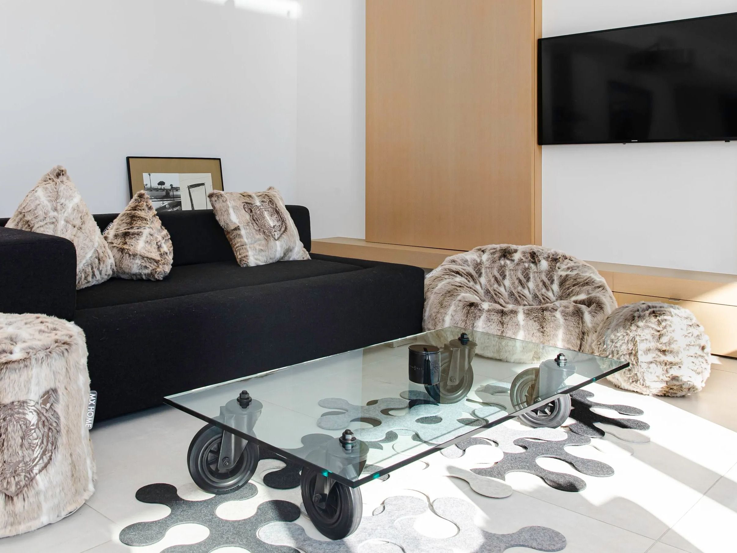 Пуф из искусственного меха MX HOME Megeve ARCH-00110745 - Вид №3