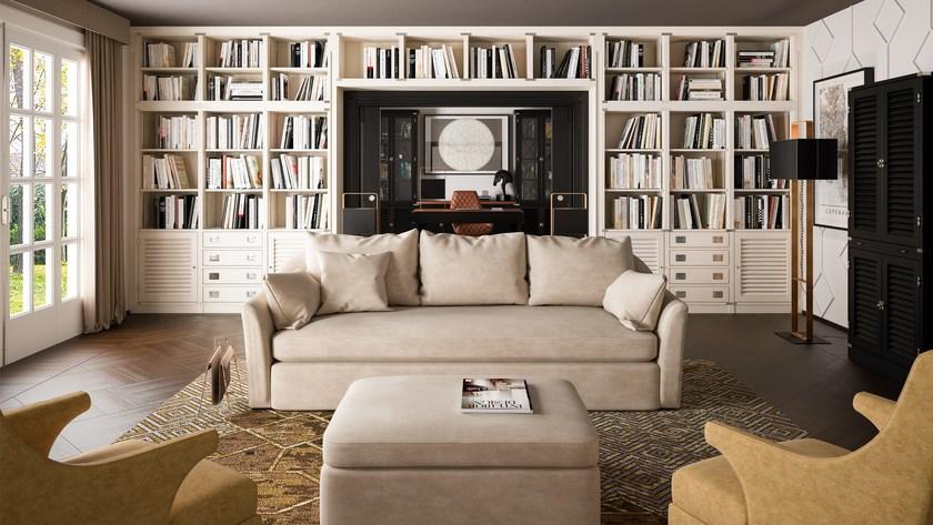 Caroti 3-х местный тканевый диван Via montenapoleone 2040  - Вид №1