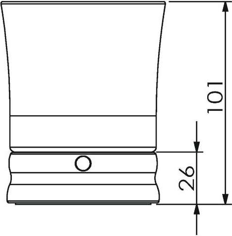 22213A Стакан настольный цвет хром LANGBERGER Accessories - Вид №3