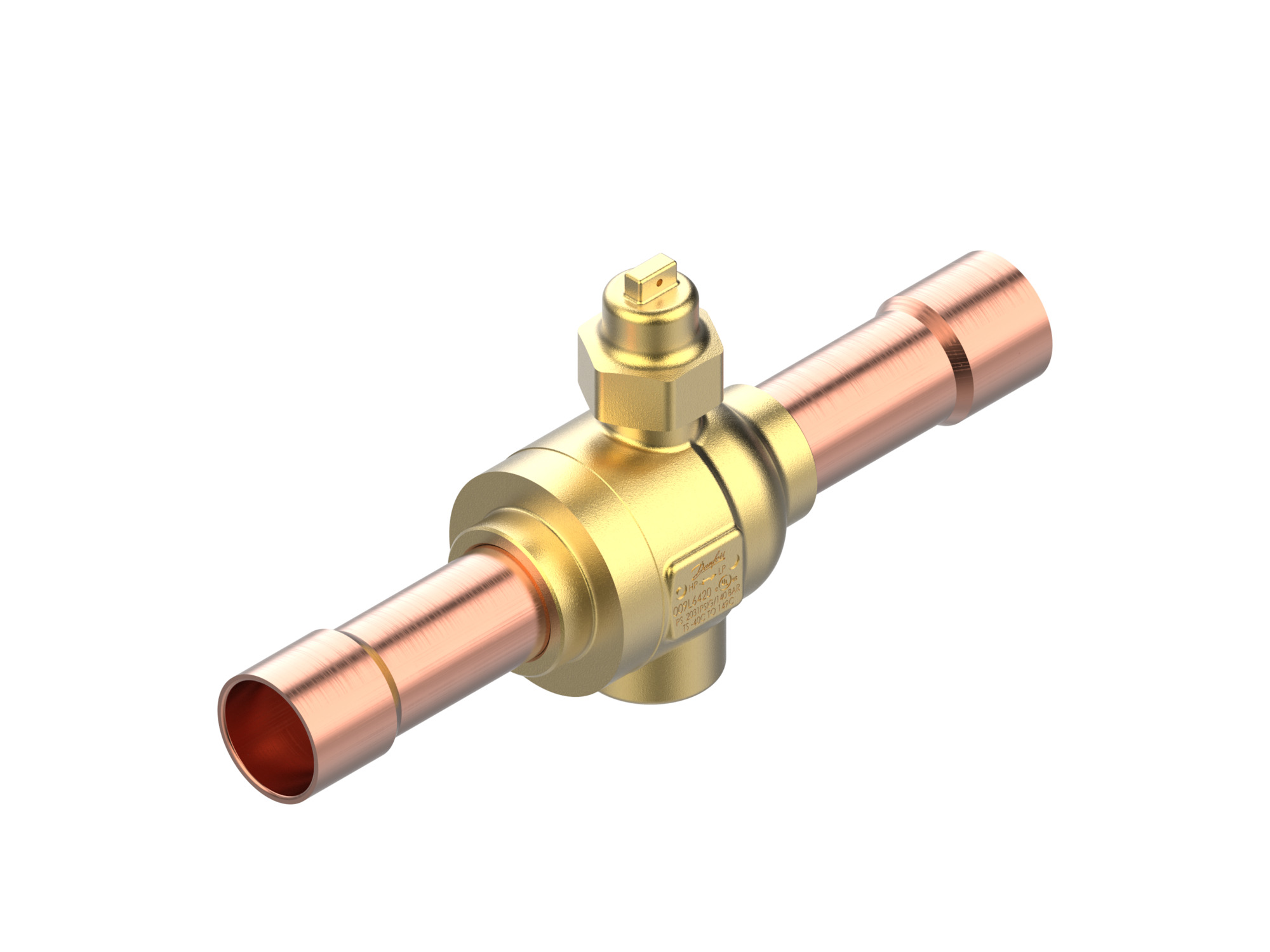 Danfoss GBCT — Запорные шаровые краны для CO2 140 бар GBCT 18s Кран шаровый 009L6588  - Вид №9