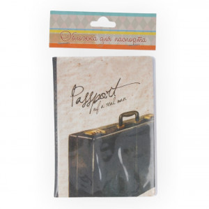 37714 Обложка для паспорта из ПВХ ( 13.3 x 19.1 см) "Дипломат" Феникс-Презент