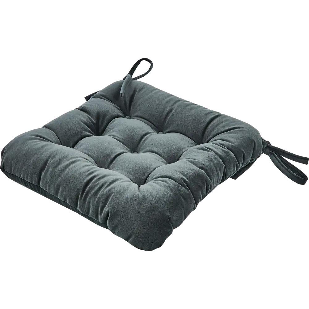 Подушка для стула Linen Way Paris 2 - бархатный комфорт в темно-сером цвете 89337718 STLM-1031632 - Вид №1