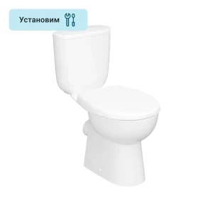 Унитаз-компакт Керамин Гольф горизонтальный выпуск одинарный слив