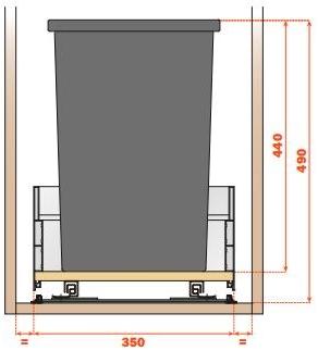 SALICE Мусорное ведро на кухне sun-id-1511924 - Вид №17