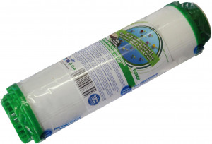 Картридж угольный, комбинированный 10SL (активированный уголь из скорлупы кокосовых орехов, гранулы полипропиленового волокна, загрузка KDF) Aquafilter FCCBKDF, 668