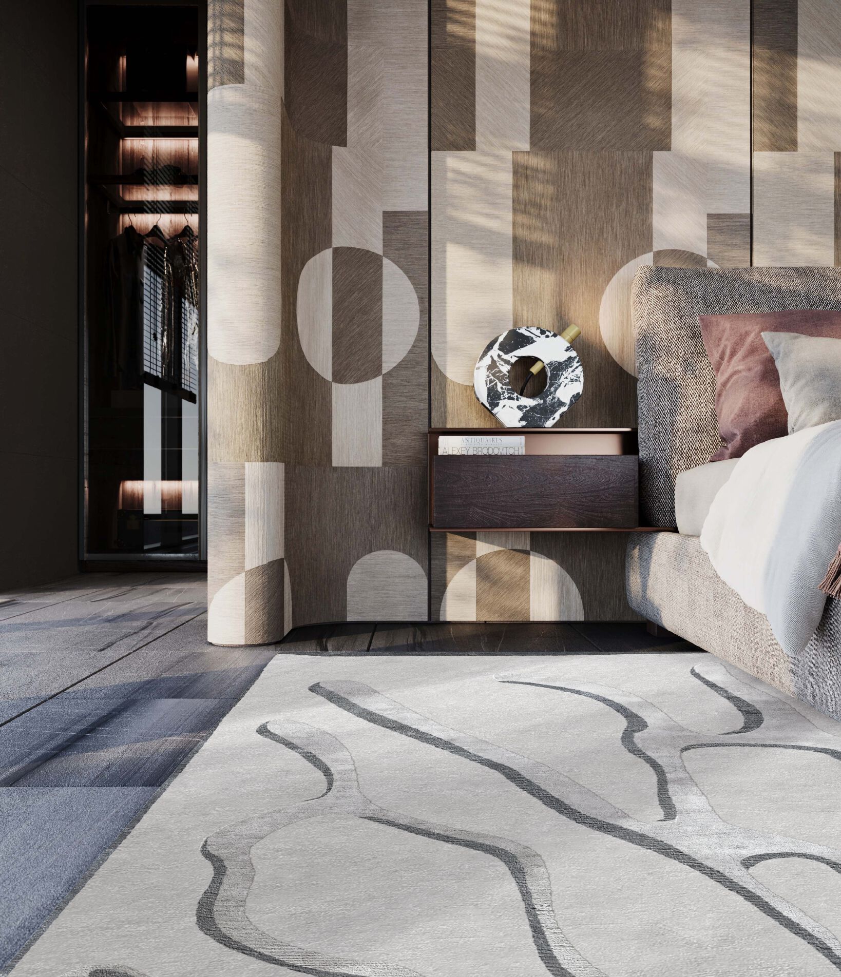 Прямоугольный ковер ручной работы Tapis Rouge стрейч ARCH-00095503 - Вид №1