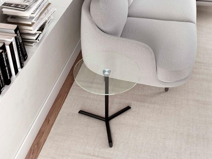 Systemtronic Круглый стеклянный журнальный столик на контракт sun-id-1448117 - Вид №1