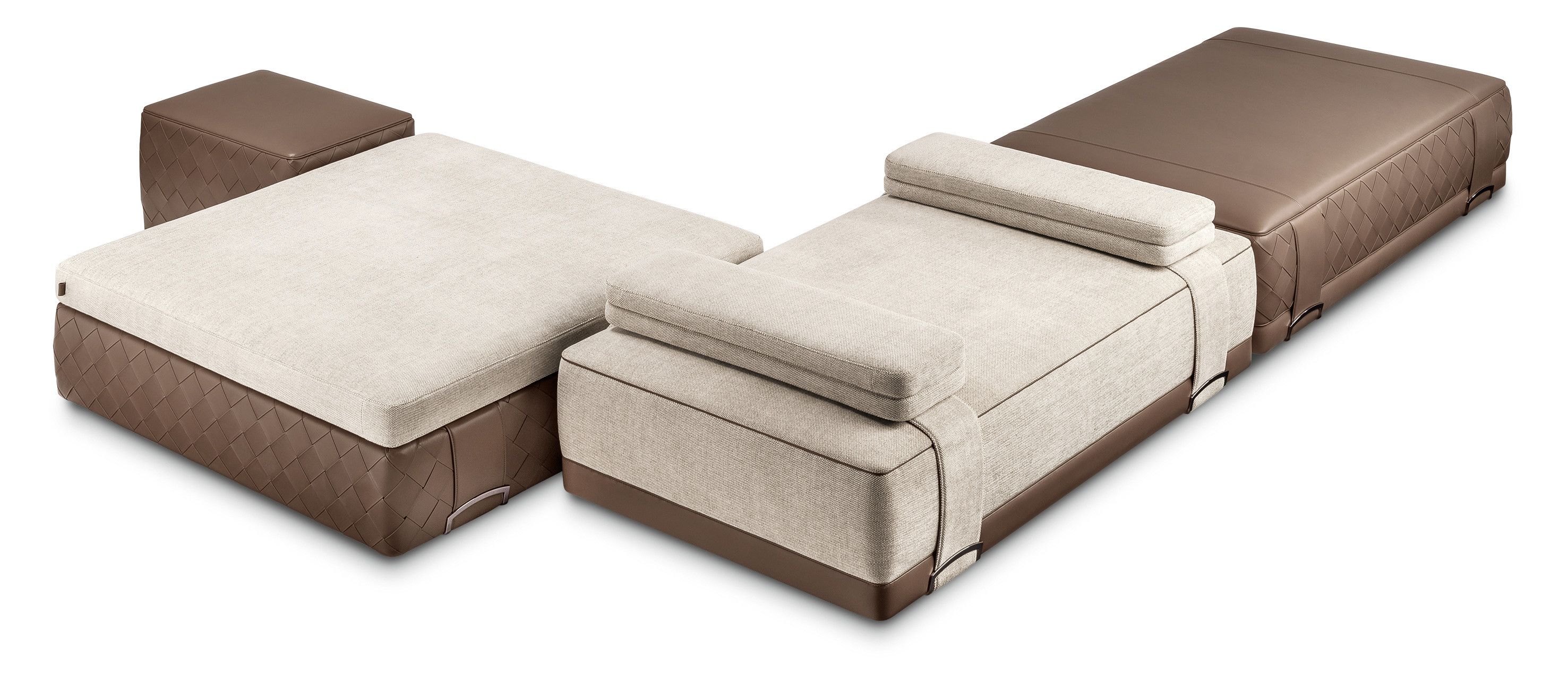 Кожаный прямоугольный пуф Poltrona Frau коллекция-мебель и аксессуары ARCH-00149334 - Вид №4