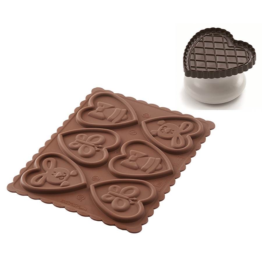 22.175.77.0165 Набор для приготовления печенья lovely easter slim силиконовая Silikomart 