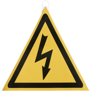 Наклейка «Высокое напряжение» 200x200 мм полиэстер