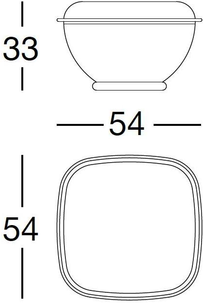 Longhi Квадратный кожаный пуф Loveluxe 2018 – illusion collection X 435 - Вид №3