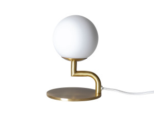 Настольная лампа из металла и опала