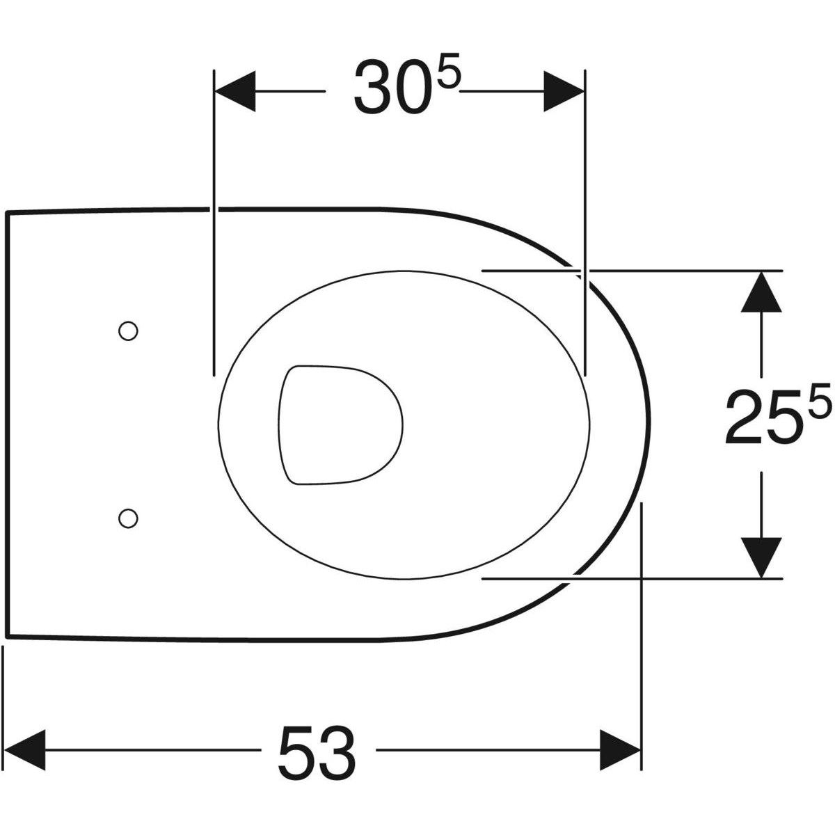 Подвесной туалет в витрине Geberit ICON ARCH-00148182 - Вид №2
