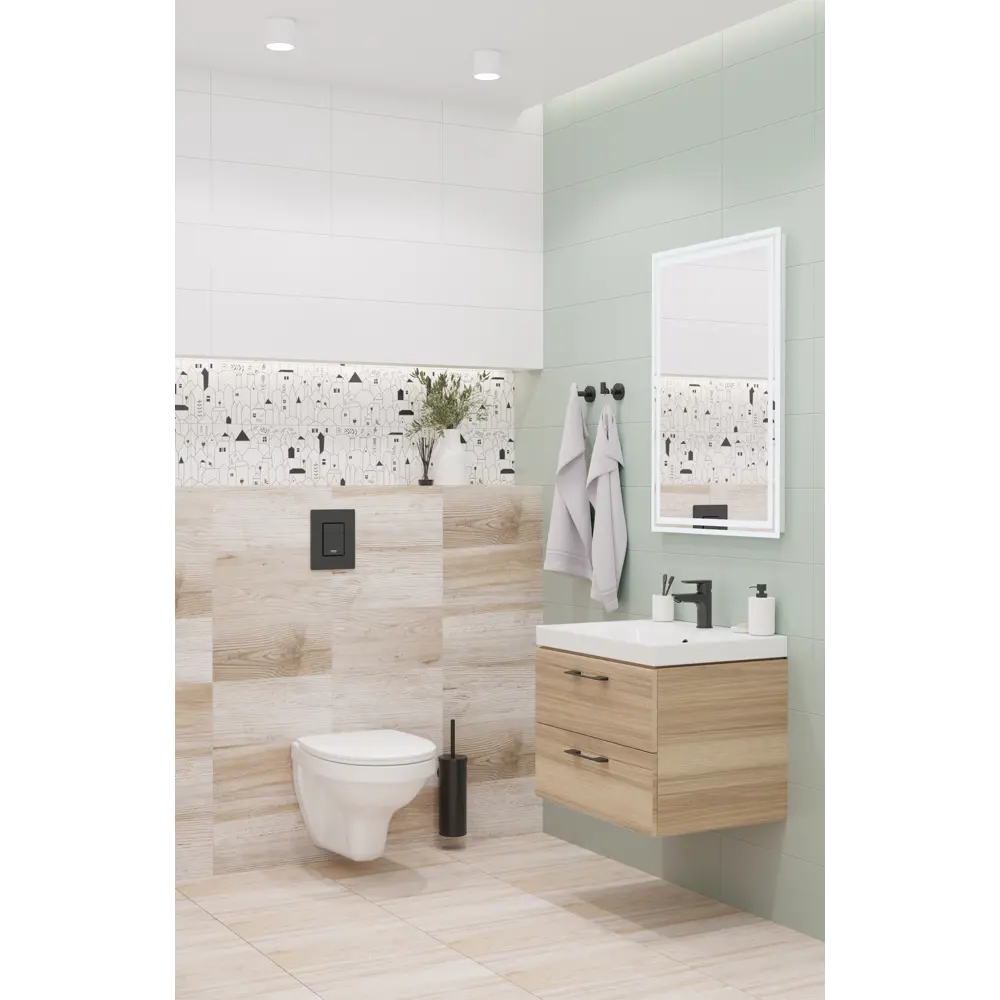 Плитка настенная LB Ceramics Моана 19.8x39.8 см 1.58 м² цвет шалфей 82973839 STLM-2201132 - Вид №3