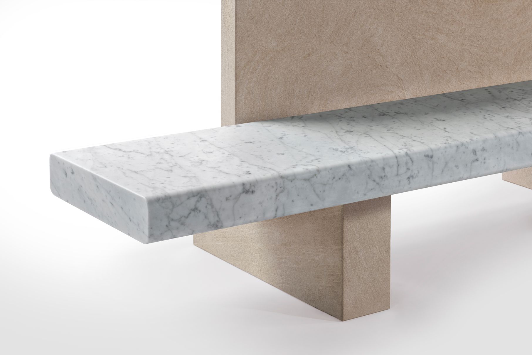 Мраморная скамья со спинкой Salvatori Span ARCH-00029808 - Вид №2