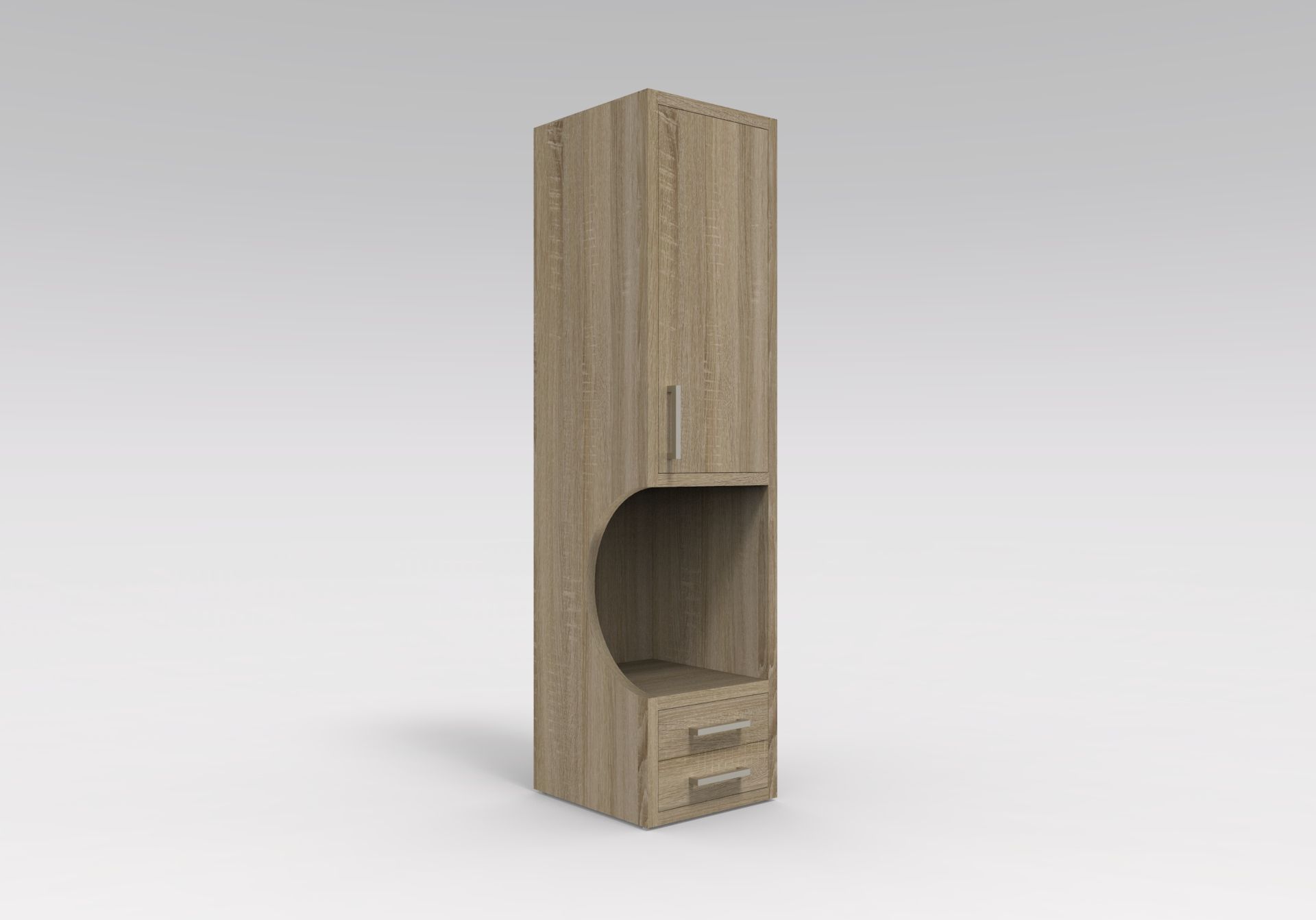 Меламинированный шкаф с одной дверью для отеля Mobilspazio Zeus ARCH-00148681 - Вид №4