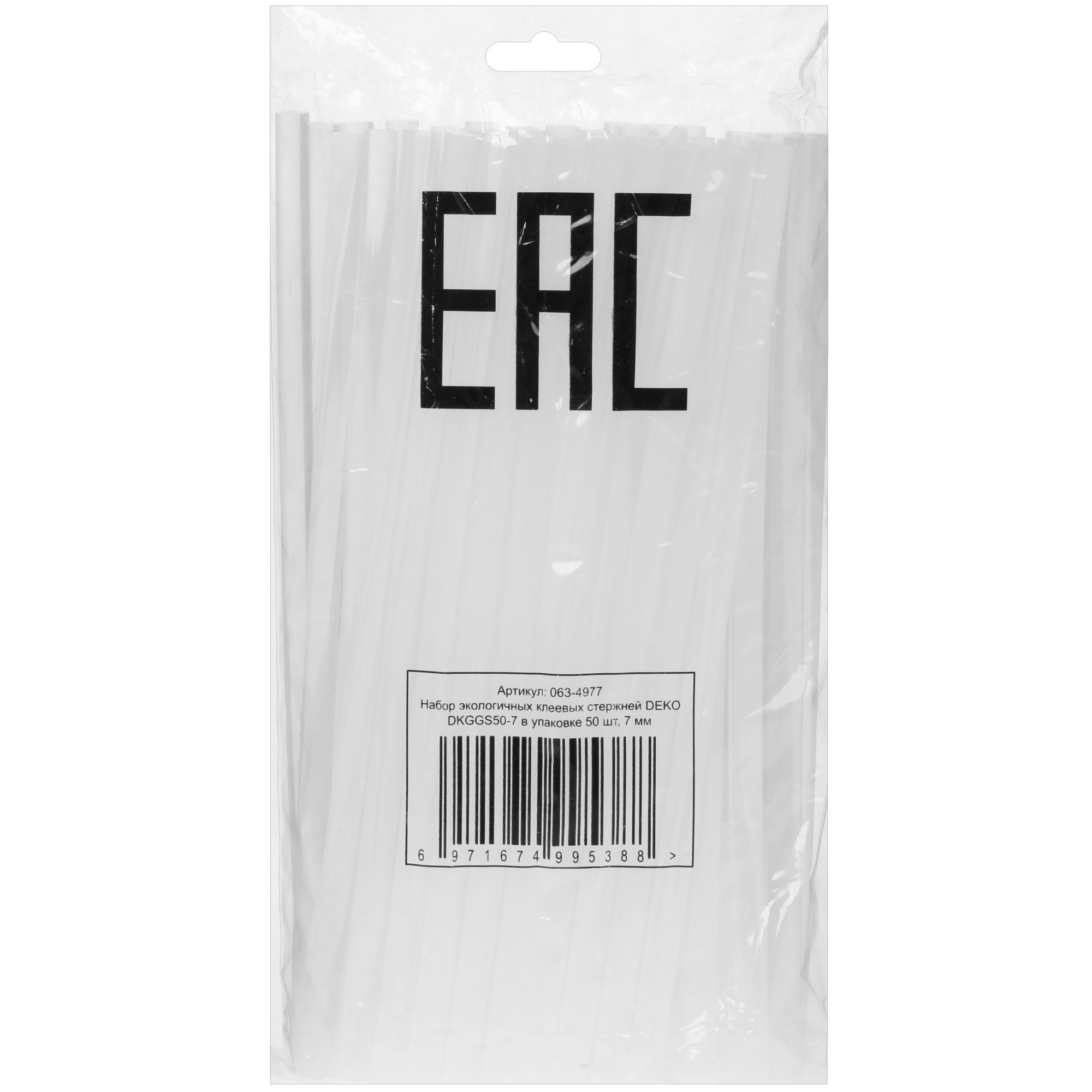 Стержни клеевые DEKO DKGGS50-7 белый 5304483 STDN-0055096