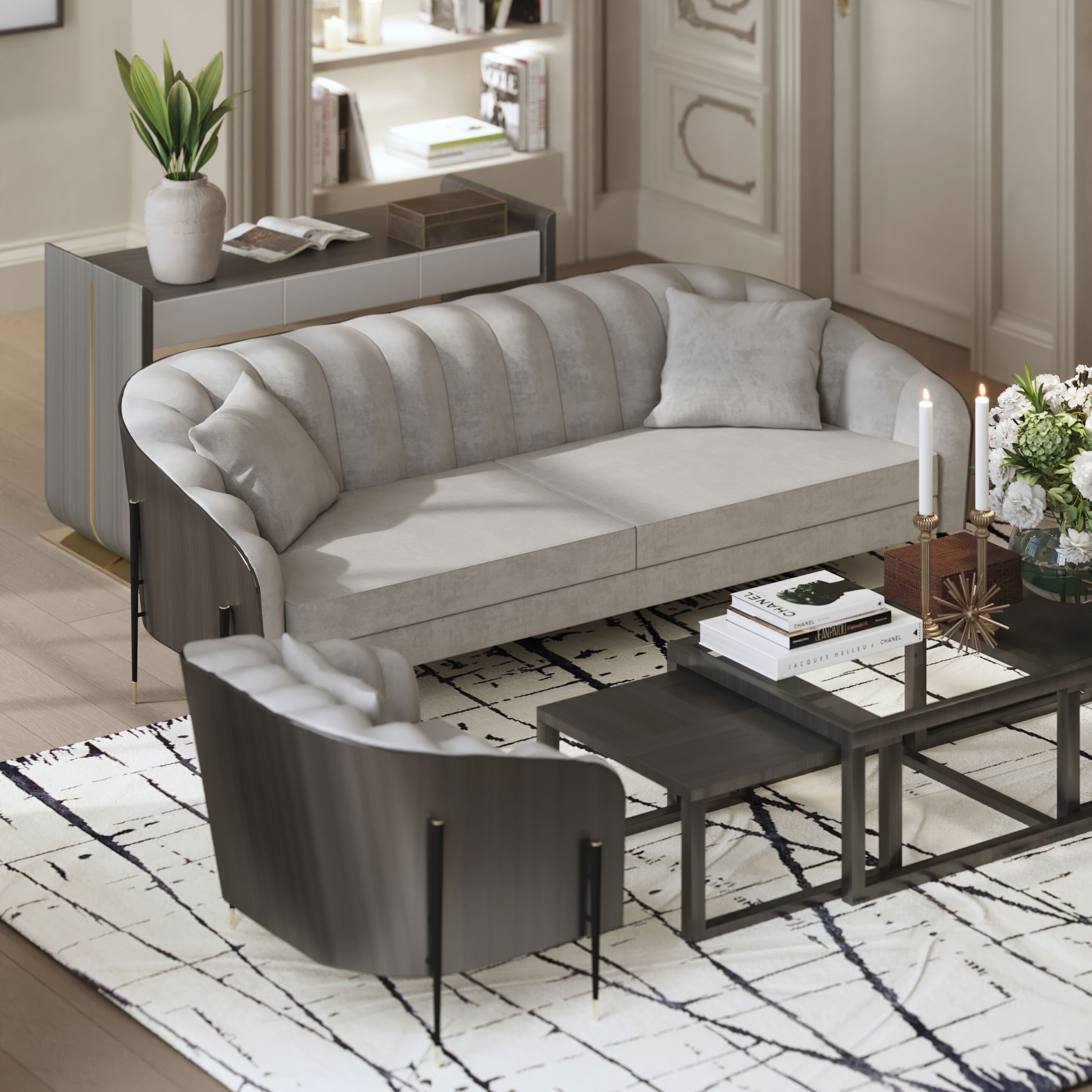 4-местный тканевый диван HUGUES CHEVALIER Gatsby ARCH-00047871 - Вид №3