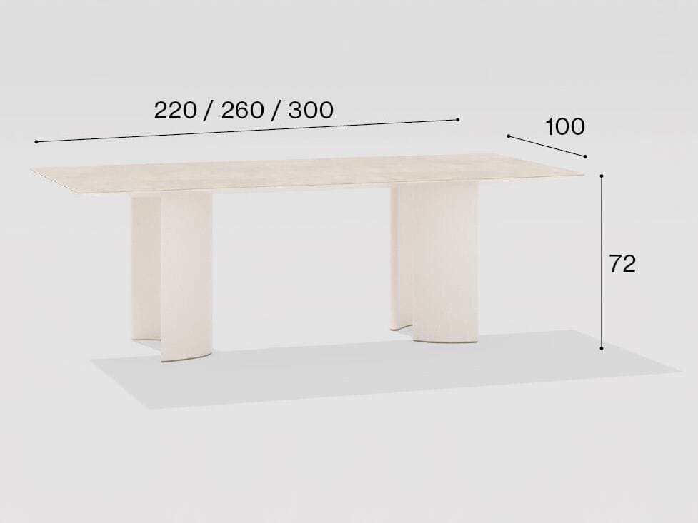 Прямоугольный садовый стол из керамогранита FAST Naca ARCH-00098180 - Вид №6