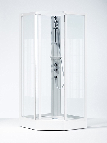 637082 IFO Душевая кабина пятиугольная сплошная SKP VS, Front SKP VS 900 x 900 Solid