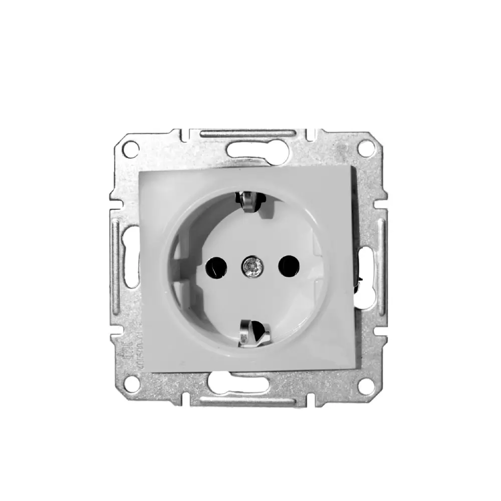 Розетка Schneider Electric Sedna с заземлением, цвет белый 13561886 STLM-2085476