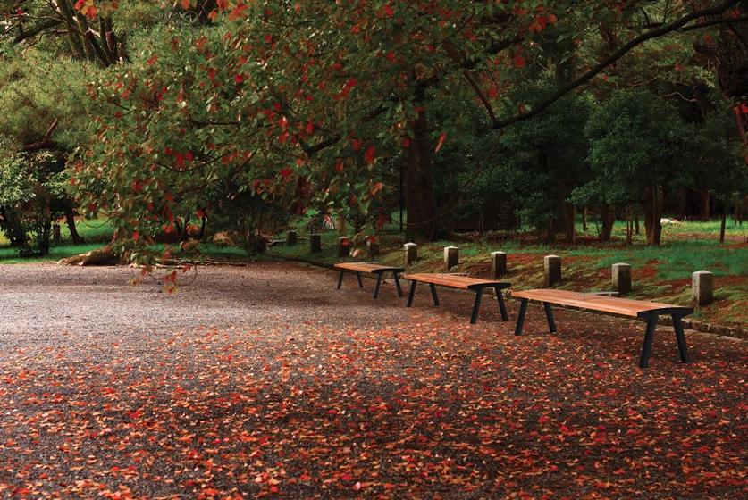 City Design Скамья из стали и дерева без спинки Noale Noale p-w-d - Вид №1