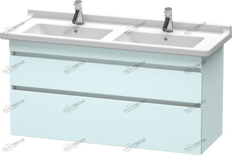 DS649000909 Тумбочка подвесная DuraStyle #DS6490 1200 x 470 мм Светло-голубой матовый декор Duravit