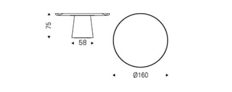 Круглый керамический стол Cattelan italia Rado ARCH-00133205 - Вид №2