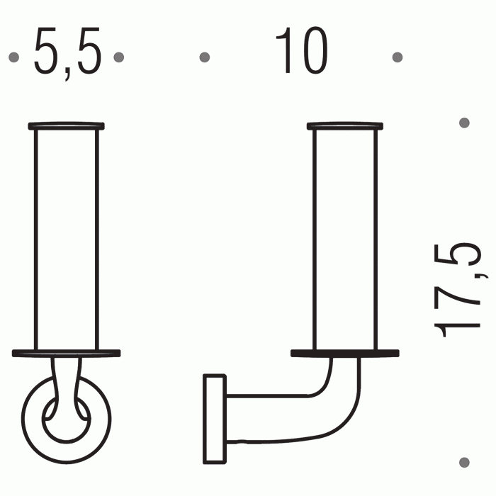 B2790 Держатель запасного рулона туалетной бумаги COLOMBO Basic Colombo Design - Вид №3