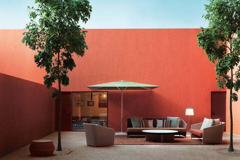 Kettal Садовое кресло с подлокотниками, обитое тканью Bitta lounge #7020045001 - Вид №3